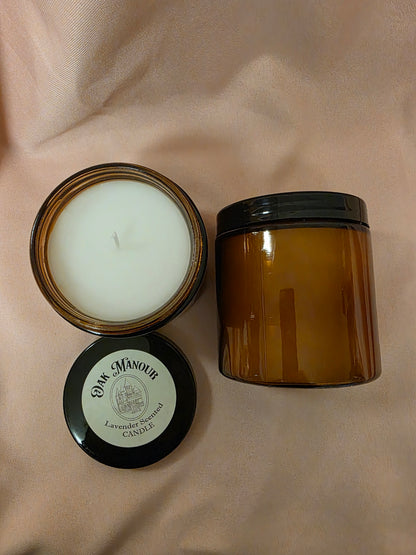 Glass Jar Candles, Scented Beeswax, Wood Wick and Cotton Wick