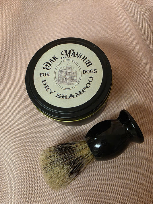 Herbal Dry Shampoo for Dogs plus Applicator - 8 oz tin, 1 Applicator